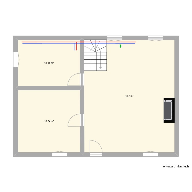 Rez de chaus&eacute;e. Plan de 0 pièce et 0 m2
