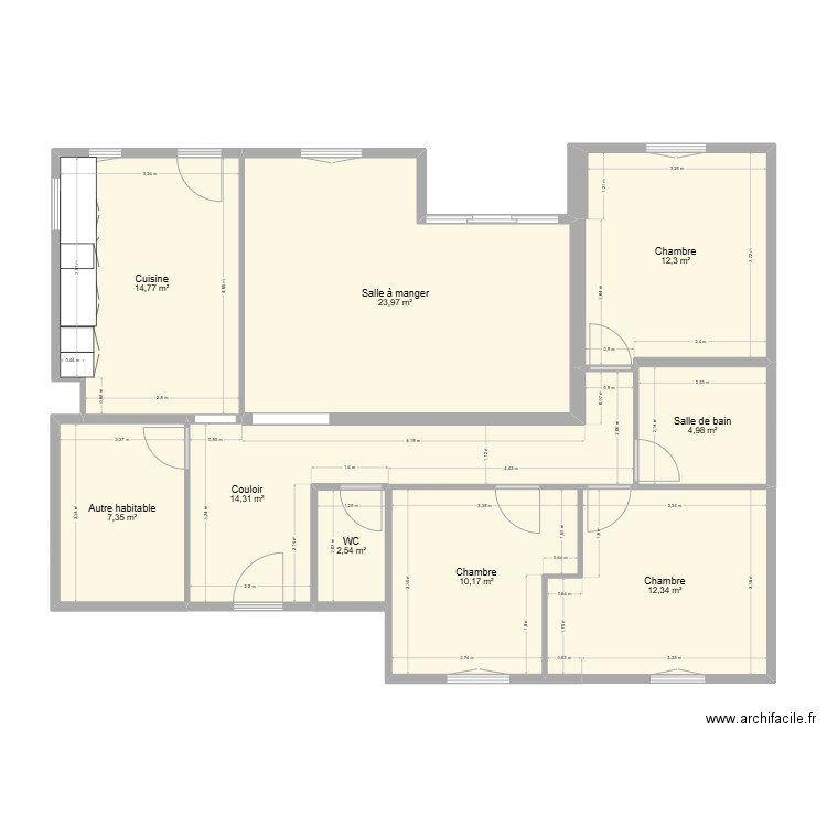 plan lot 8. Plan de 9 pièces et 103 m2