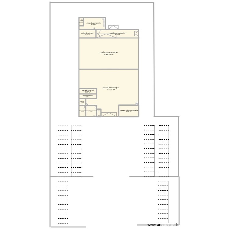 mathys. Plan de 13 pièces et 1343 m2