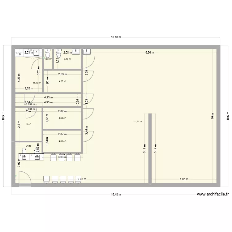 Koc ASMK 3. Plan de 8  et 146 m²
