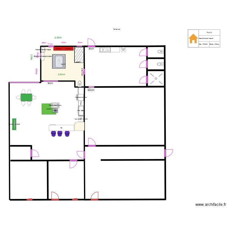 PLAN 2. Plan de 0 pièce et 0 m2