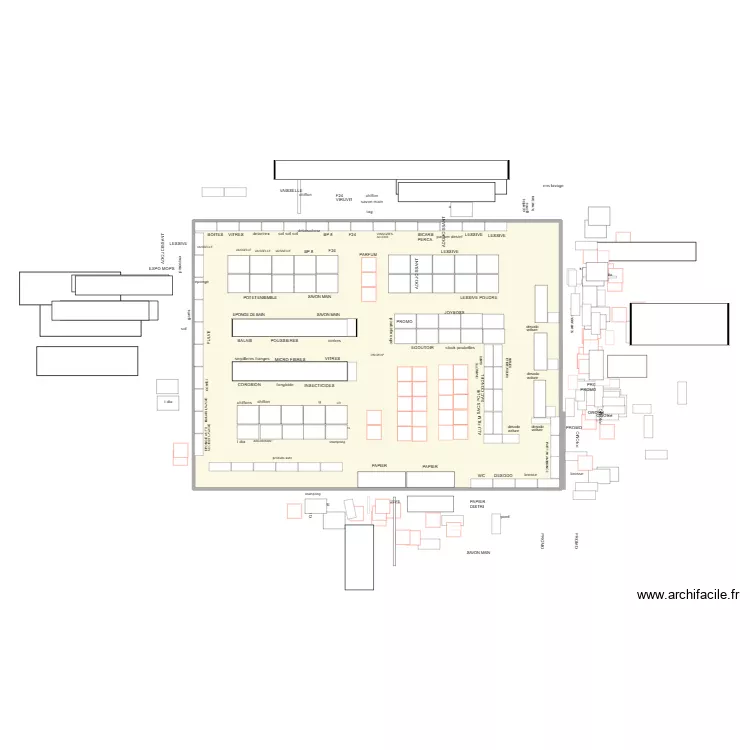 MAG 5.3. Plan de 1  et 281 m²