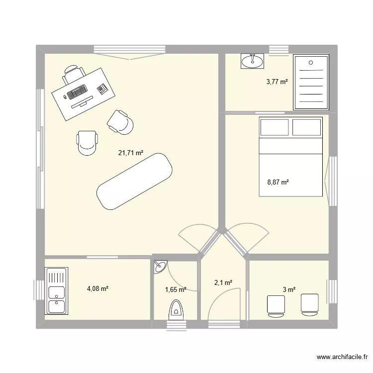 projet David 2. Plan de 7 et 45 m² projet David 2. Plan de 7 et 45 m²