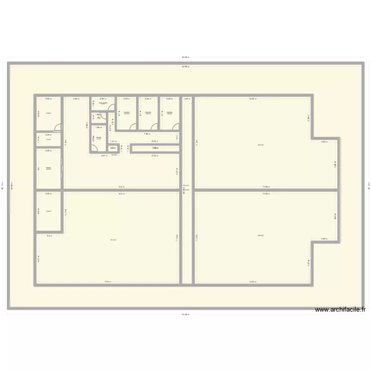 stocage rideon moto fix. Plan de 35 pièces et 4115 m²