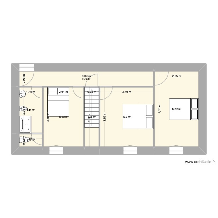 R+2 grande maison. Plan de 0 pièce et 0 m2 R+2 grande maison. Plan de 0 pièce et 0 m2