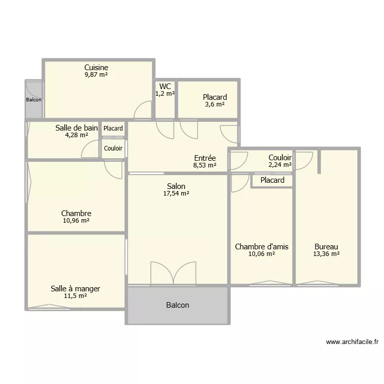 Vienne 2. Plan de 16  et 102 m²