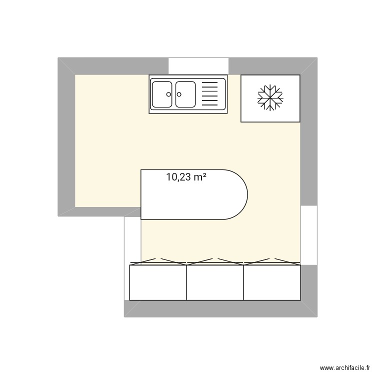 Cuisine. Plan de 0 pièce et 0 m2