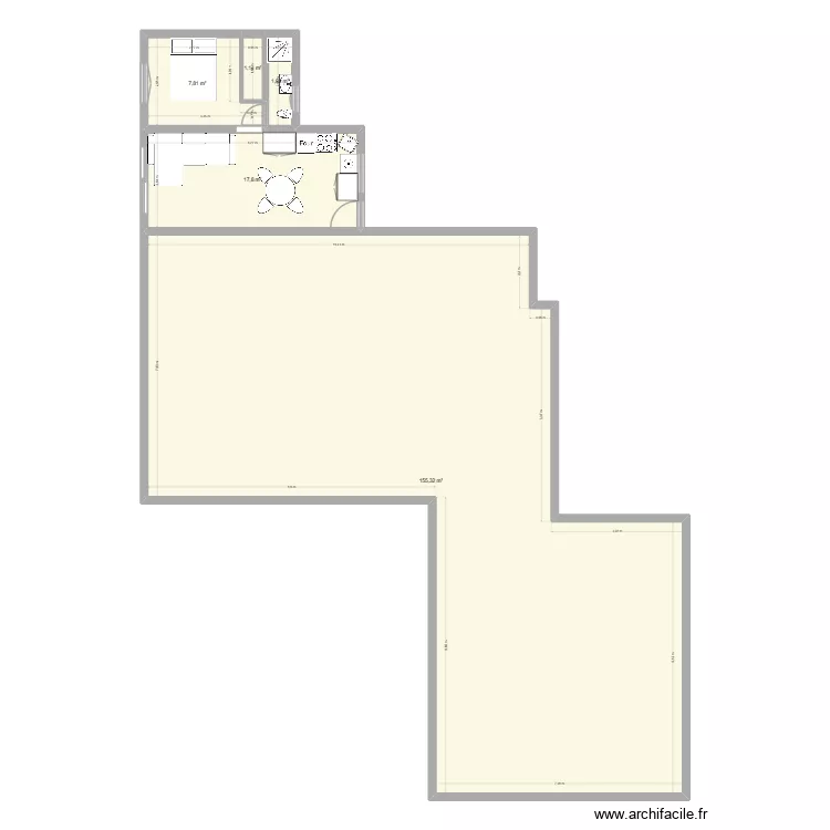 ANNE A. Plan de 5  et 184 m²
