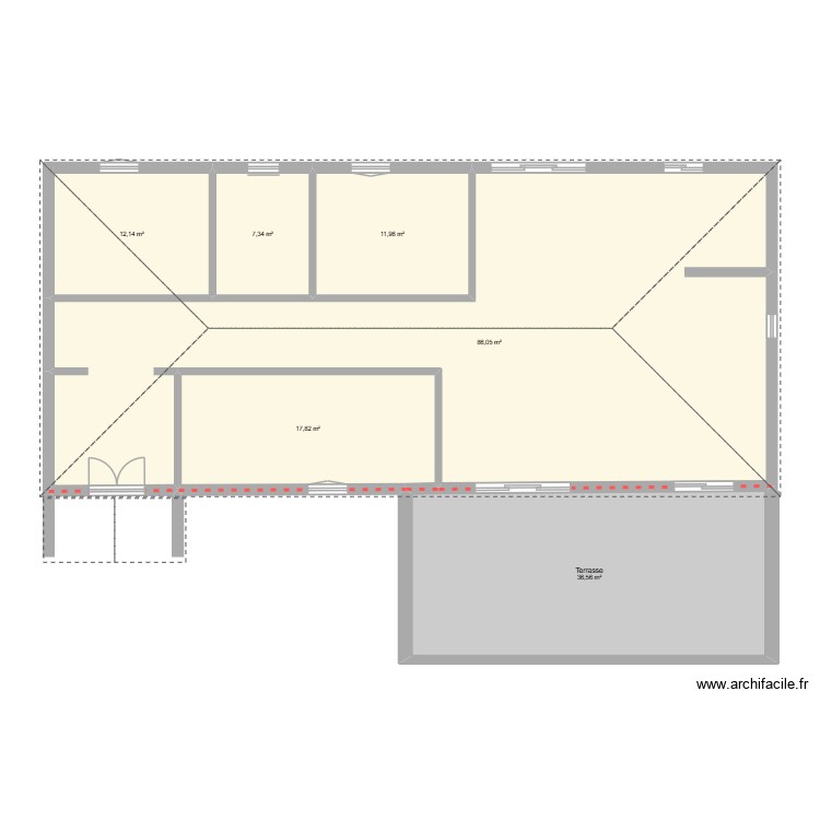 Lotiss. Plan de 0 pièce et 0 m2