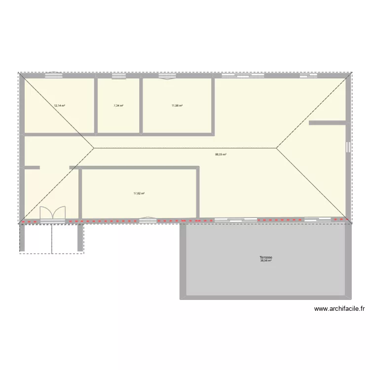 Lotiss. Plan de 6  et 172 m²