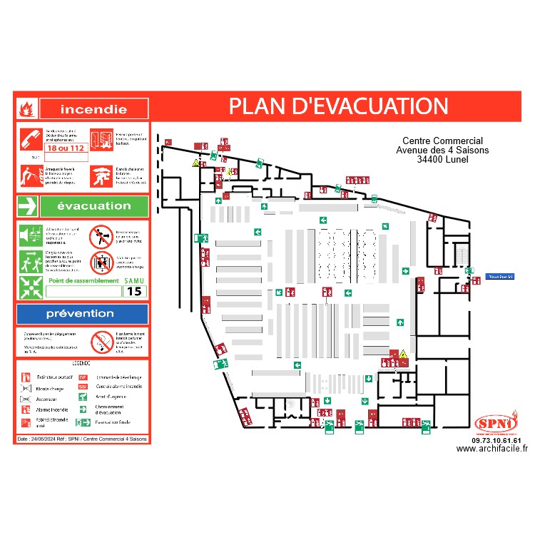 INTERMARCHÉ 4 SAISONS EVAC 5. Plan de 0 pièce et 0 m2