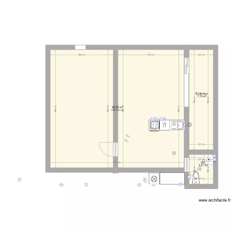 La Benauderie. Plan de 