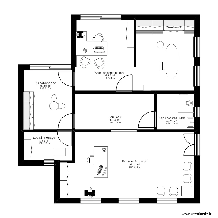 loub 0. Plan de 6  et 85 m²