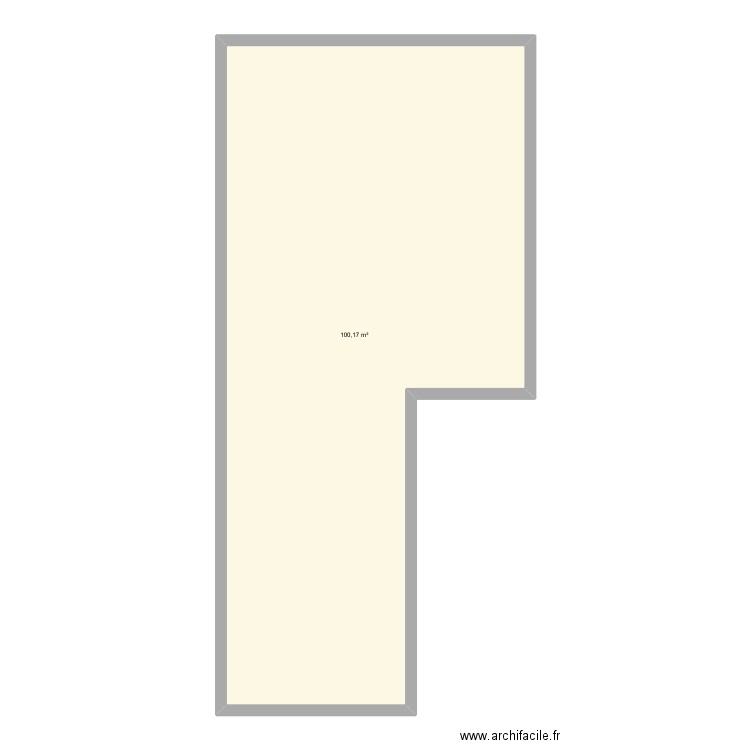 lulu. Plan de 1 pièce et 100 m2