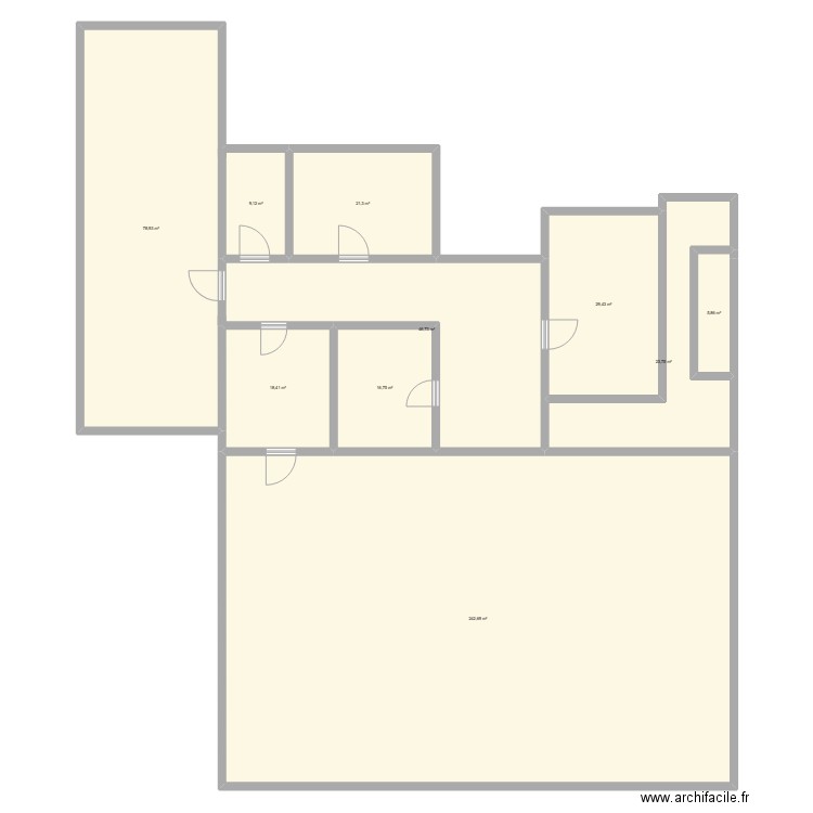 projet saja. Plan de 10 pièces et 493 m2