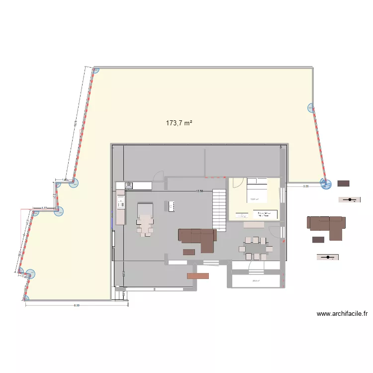 10 nestor bavoux- Surface  Terrasse totale. Plan de 