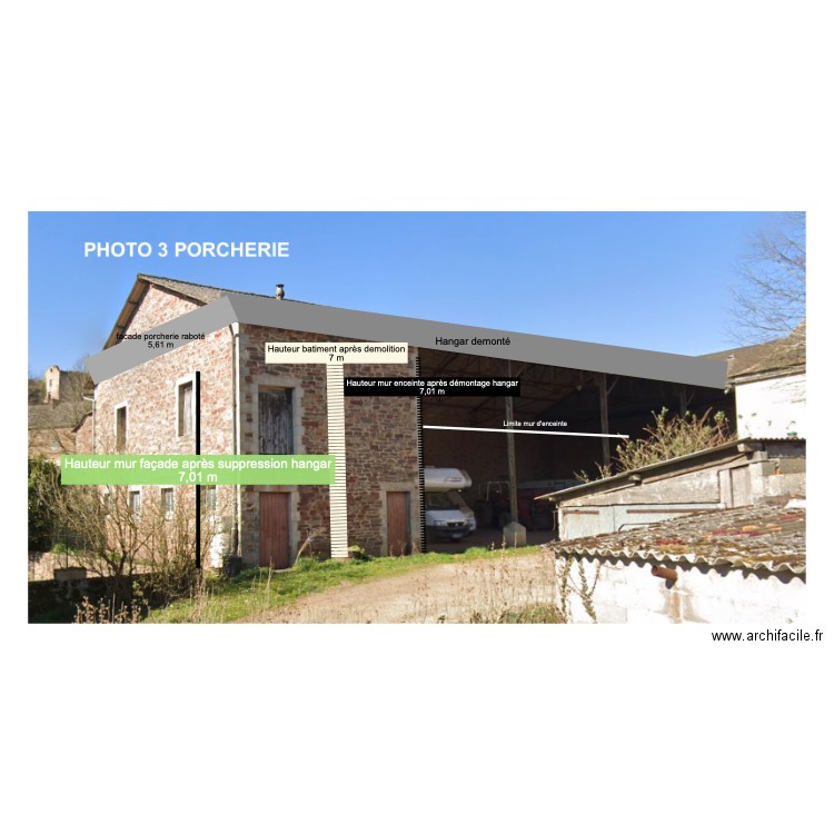 hangar démonté. Plan de 0 pièce et 0 m2