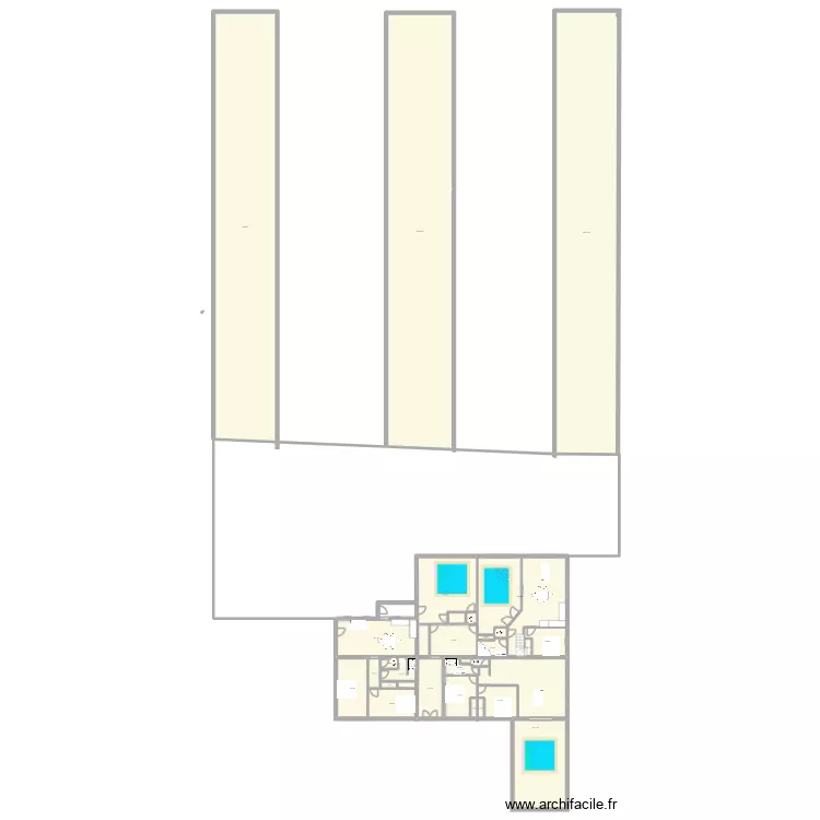 appart piscine. Plan de 