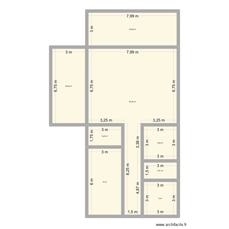MAISON TAHITI + TERASSE + GARAGE. Plan de 8 pièces et 156 m2