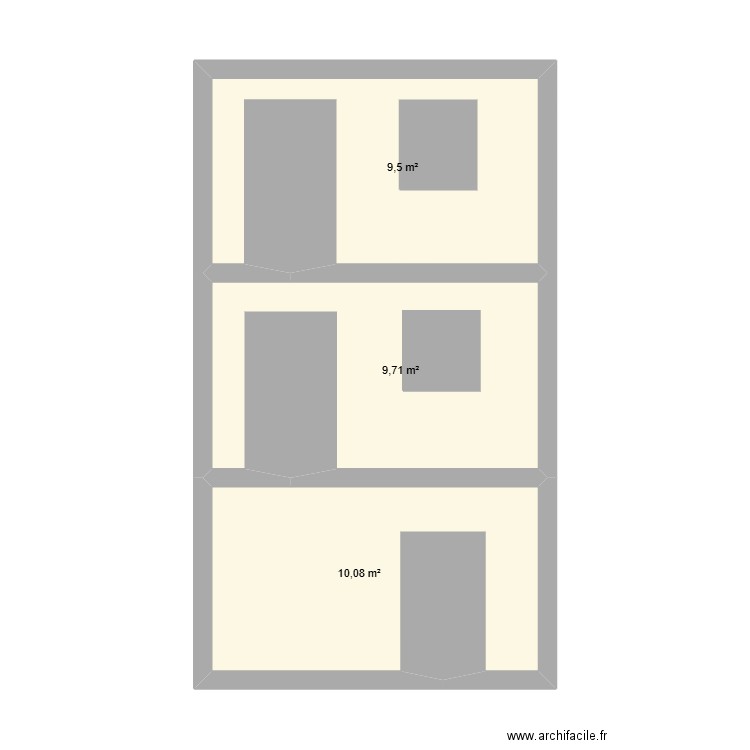 port camargue. Plan de 3 pièces et 29 m2