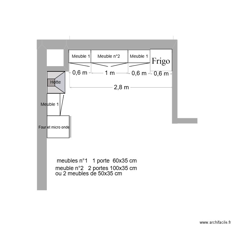 cuisine haut. Plan de 0 pièce et 0 m2
