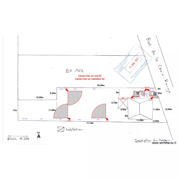 Aerosafe park - Cam&eacute;ra. Plan de 