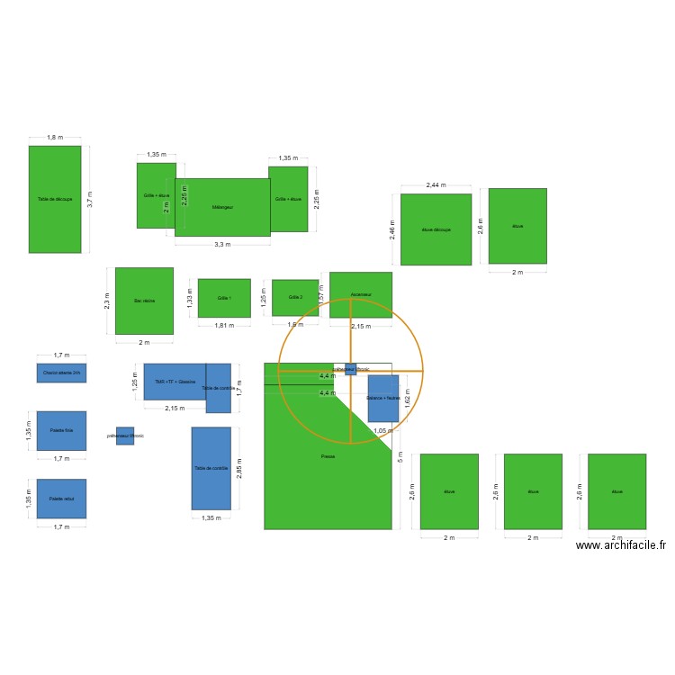 Plan d'implantation Zaltex Liftronic. Plan de 0 pièce et 0 m2