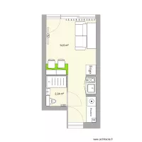 Studio T&C am&eacute;nag&eacute; origine