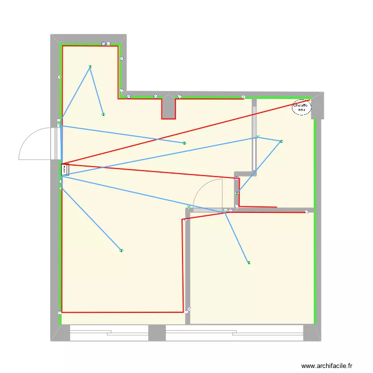 Studio isol&eacute;. Plan de 