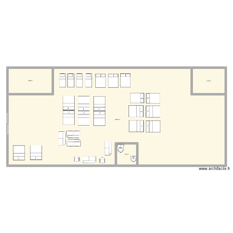 jbsdjcb. Plan de 4 pièces et 379 m2