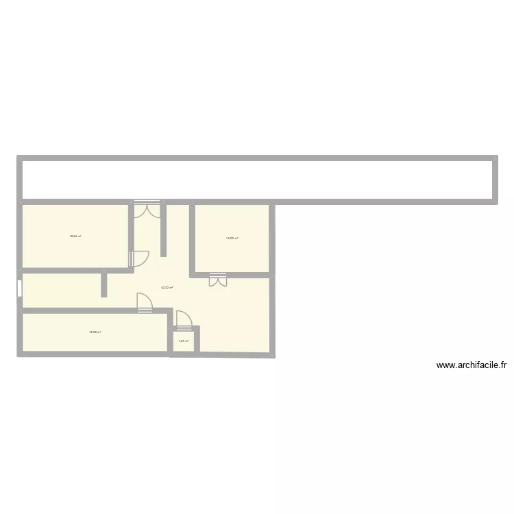 magasin. Plan de 5 Pièces et 92 m² magasin. Plan de 5 Pièces et 92 m²
