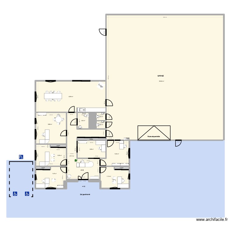 WILLY MATHEY AUTOMOBILES, PLAN DU LOCAL EXISTANT. Plan de 0 pièce et 0 m2