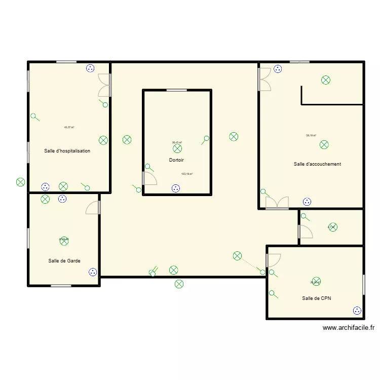 MATERNITE GBAPKODJI. Plan de 