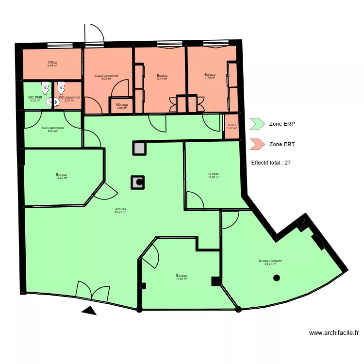 Rodez - ERP. Plan de 
