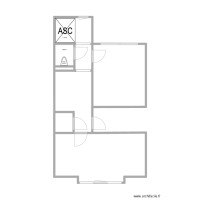 MJ Hall + WC + ascenseur 3ème (uniquement les murs)