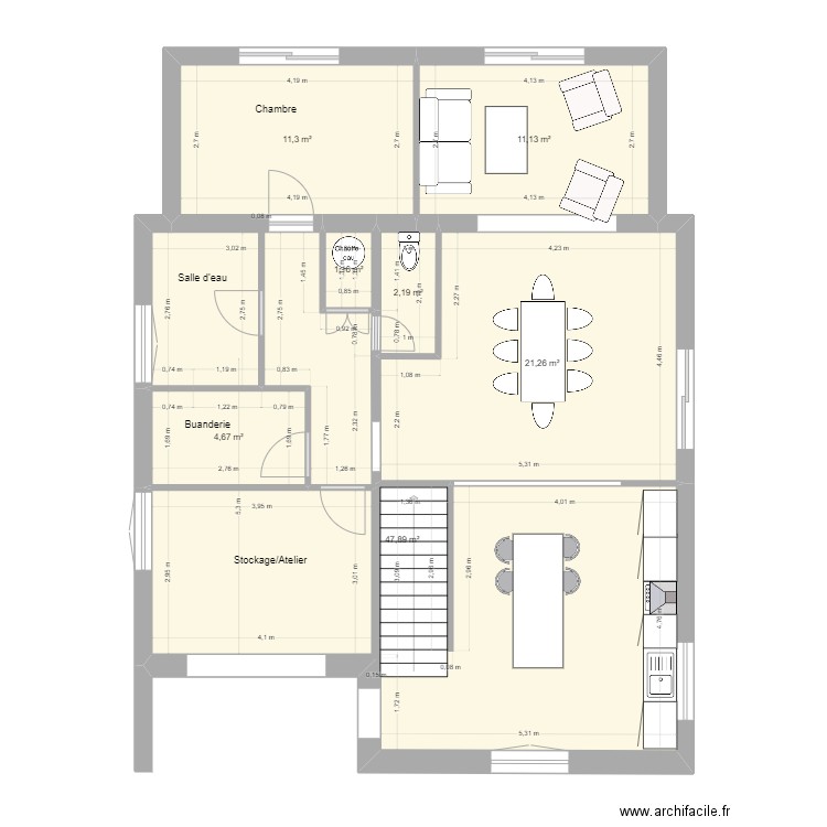 lila bas projet2. Plan de 0 pièce et 0 m2
