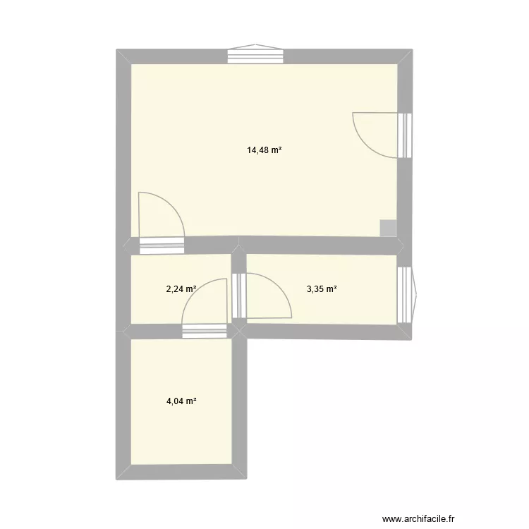 pref. Plan de 4 et 24 m² pref. Plan de 4 et 24 m²