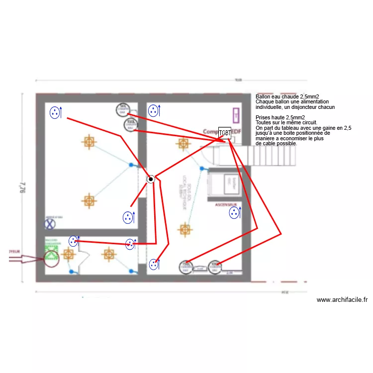 Sous Sol En cours. Plan de 