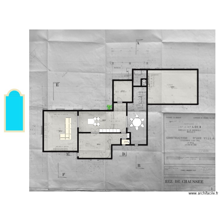 Orée. Plan de 6 pièces et 172 m2
