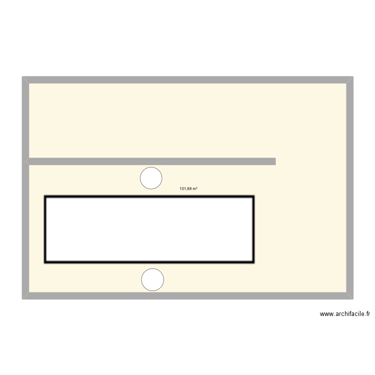 Chhakaa. Plan de 1 pièce et 102 m2