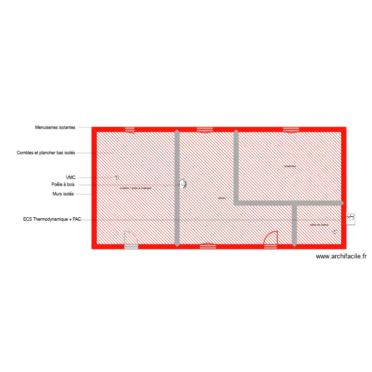 CORRECH KAFI &eacute;tape 2. Plan de 4  et 94 m²