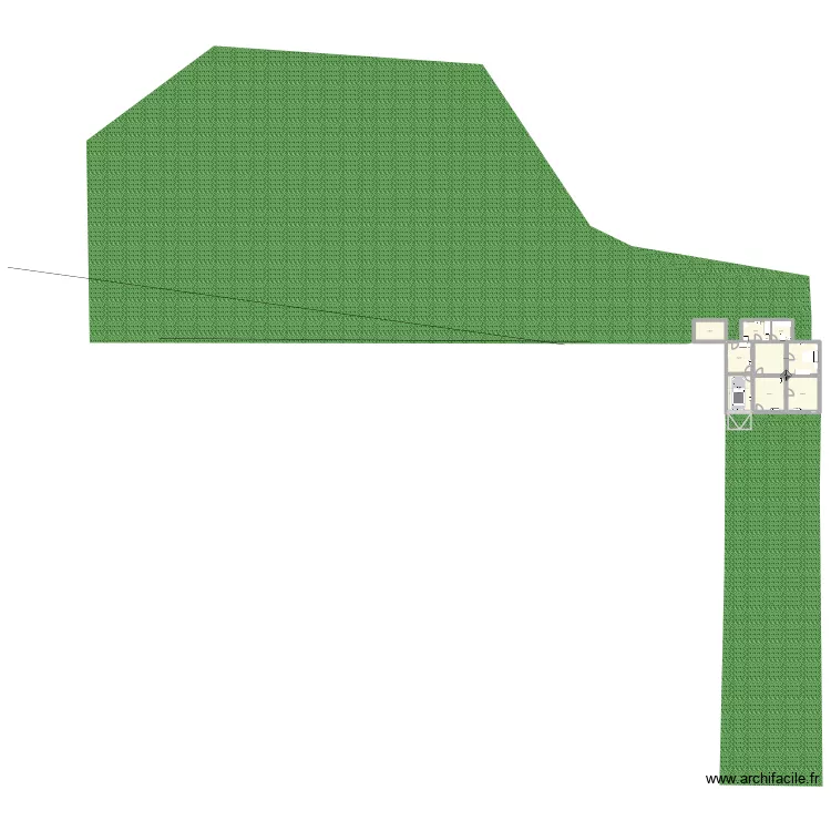 Maisonettte 1. Plan de 8  et 111 m²