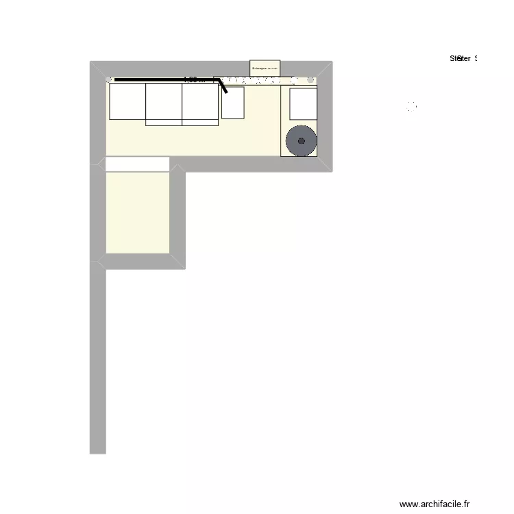 chauferire3. Plan de 2  et 6 m²