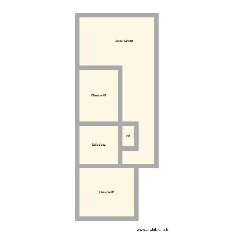 350602896. Plan de 5 et 56 m² 350602896. Plan de 5 et 56 m²
