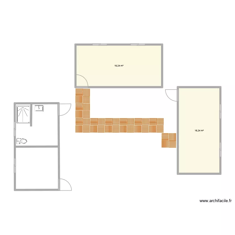 plan 2. Plan de 2  et 32 m²