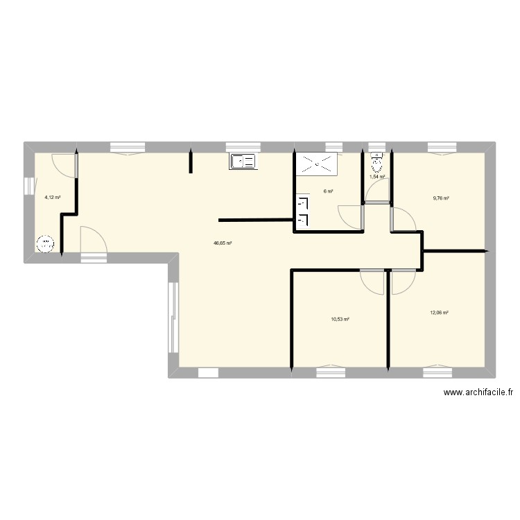 4 VDC. Plan de 0 pièce et 0 m2