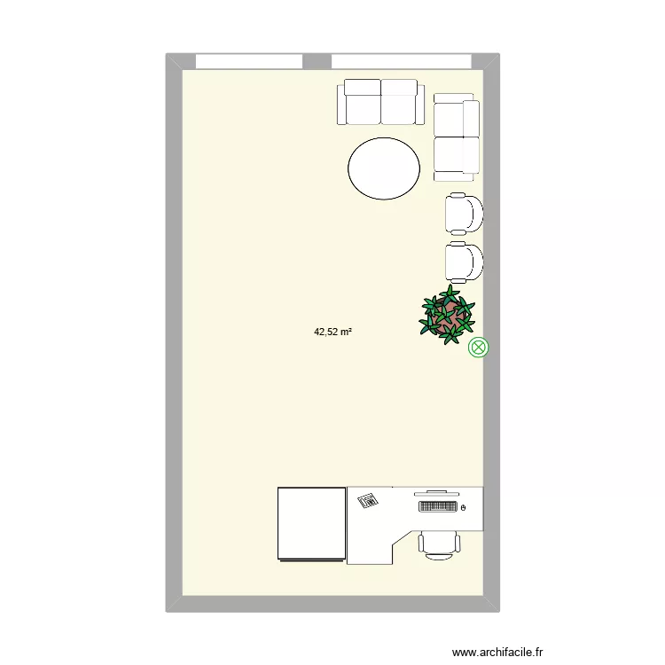agence CA. Plan de 1 et 43 m² agence CA. Plan de 1 et 43 m²