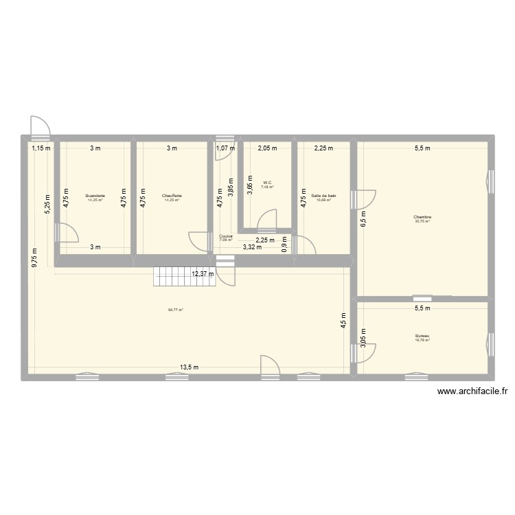 Maison Thi&eacute;bouhans / REZ DE CHAUSSE. Plan de 0 pièce et 0 m2