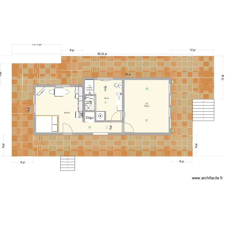 Alyne & Richard - Proposition Final incluant le balcon. Plan de 