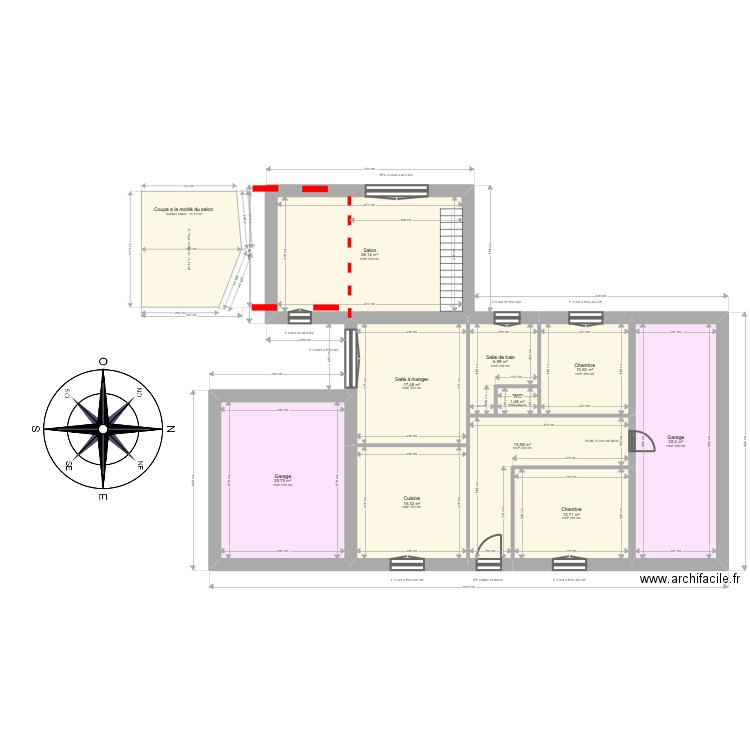 ML25000958 MOULIS. Plan de 13 pièces et 260 m2